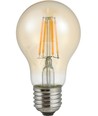 E27 4W LED-Filamentlampe mit Lichtsensor - A60, 430lm, 2500K, Goldglas