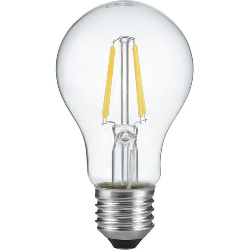 E27 4W LED-Filamentlampe mit Lichtsensor - A60, 470lm, 2700K, Klarglas