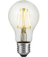 E27 4W LED-Filamentlampe mit Lichtsensor - A60, 470lm, 2700K, Klarglas