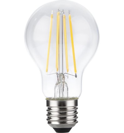 E27 8,5W dimmbare LED-Lampe - A60, Filament, Klarglas, 1000lm, 2700K