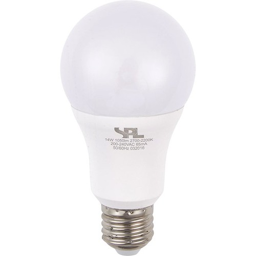 E27 14W dimmbare LED-Lampe - DimToWarm, 1050lm, A65, Opalglas, 2000-2700K