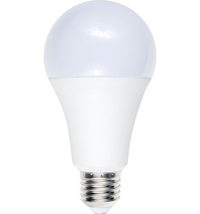 E27 12W LED-Lampe, 12-60V - A70, 1100lm, Opalglas, 3000K, AC/DC