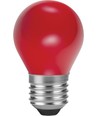 E27 1W LED Tropfenlampe - G45, rot, Party Colour Premium
