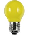 E27 1W LED Tropfenlampe - G45, Gelb, Filament, Party Colour Premium