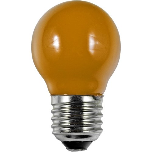 E27 1W LED Tropfenlampe - G45, Orange, Party Colour Premium