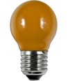 E27 1W LED Tropfenlampe - G45, Orange, Party Colour Premium