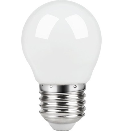 E27 2,8W dimmbare LED-Tropfenlampe - G45, Filament, Mattglas, 2700K