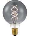 E27 5W dimmbare LED-Lampe - G95, Double Helix, Smoke, 2200K, 120lm