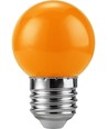 E27 1W LED Tropfenlampe - G45, Orange, Party-Leuchtmittel