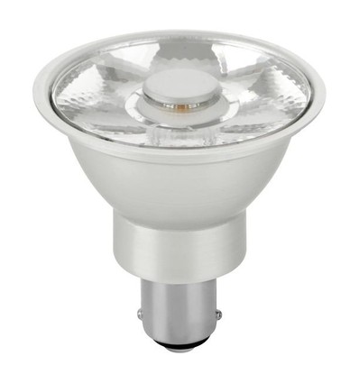 8W LED Ba15d AR56 Leuchtmittel, 12V - 480lm, 10°, dimmbar, 2700K, Grau