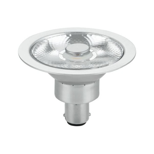 BA15d AR70 8W LED-Lampe, 12V - 10°, 480lm, dimmbar, 2700K, Grau