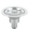 BA15d AR70 8W LED-Lampe, 12V - 10°, 480lm, dimmbar, 2700K, Grau