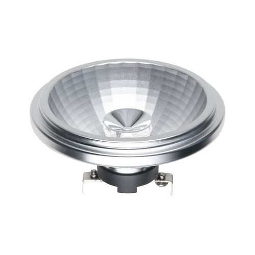G53 AR111 12W dimmbare LED-Lampe, 12V - 690lm, 2700K, 35°, grauer Rand