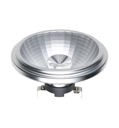 G53 AR111 12W dimmbare LED-Lampe, 12V - 690lm, 2700K, 35°, grauer Rand