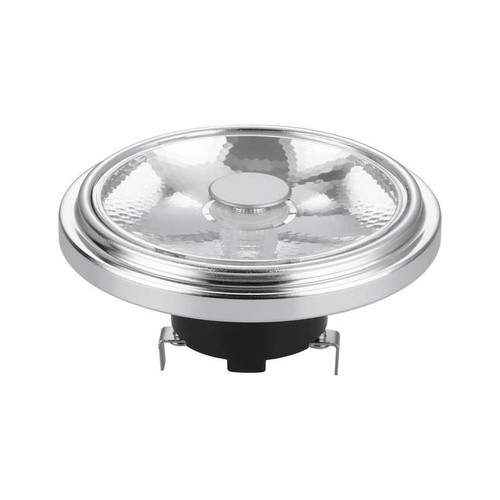 G53 AR111 12W LED-Lampe, 12V - 10°, dimmbar, 2700K, Grau, AC/DC