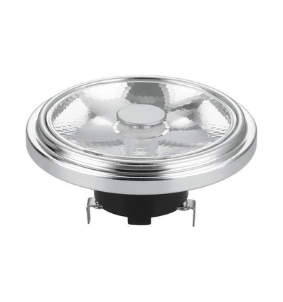 G53 AR111 12W LED-Lampe, 12V - 10°, dimmbar, 2700K, Grau, AC/DC