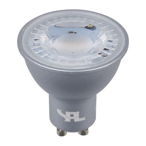 GU10 5W LED-Leuchtmittel - 360lm, 40°, dimmbar, silber, 3000K