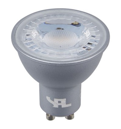 GU10 5W LED-Leuchtmittel - 470lm, 40°, dimmbar, Silber, 3000K