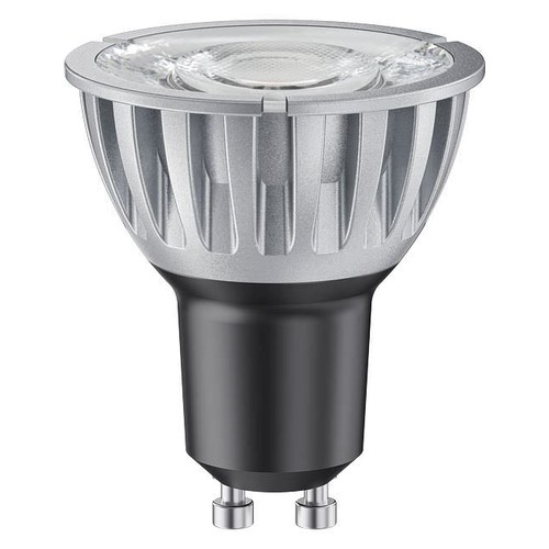 GU10 6,5W LED Lampe dimmbar - 10°, 510lm, Silber, 3000K