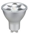 GU10 6W LED-Lampe - 500lm, 17°, dimmbar, silber, 2700K