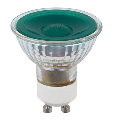 GU10 5W dimmbare LED-Lampe - Grün, 38°, Glas, 240lm