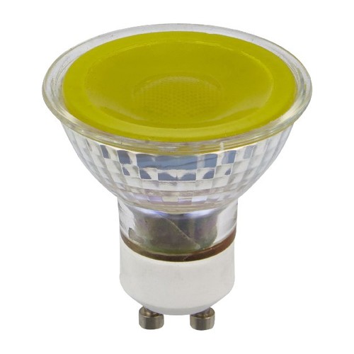 GU10 5W dimmbare LED-Lampe - Gelb, 38°, Glas, 300lm