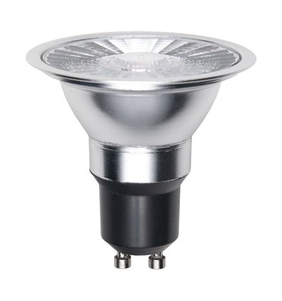GU10 ES63 8W dimmbare LED-Lampe - 510lm, 2700K, 38°, Klarglas