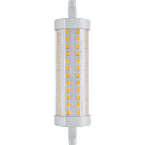 R7S 118mm / 14W dimmbare LED-Lampe - 2000lm, 3000K, Klarglas