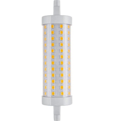 R7S 118mm / 17W LED-Leuchtmittel - 2500lm, 3000K, Klarglas
