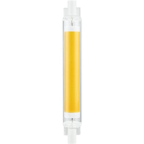 R7S 118mm / 9W dimmbare LED-Lampe - 900lm, COB, 2700K, Klarglas