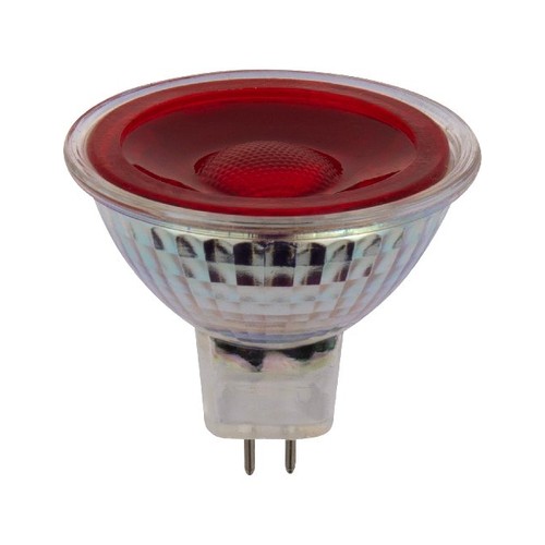 GU5.3 5W LED-Lampe, 12V - MR16, 38°, Rot, Glas