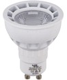 GU10 5,5W DimToWarm LED-Lampe - 2000-2800K, 40°, dimmbar, Weiß/Nickel Front