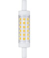 R7S 78mm / 5W LED-Leuchtmittel - 490lm, 3000K, Klarglas, Keramik