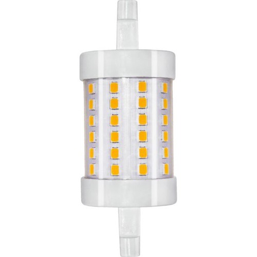 R7S 118mm / 8W dimmbare LED-Lampe - 950lm, 3000K, Klarglas