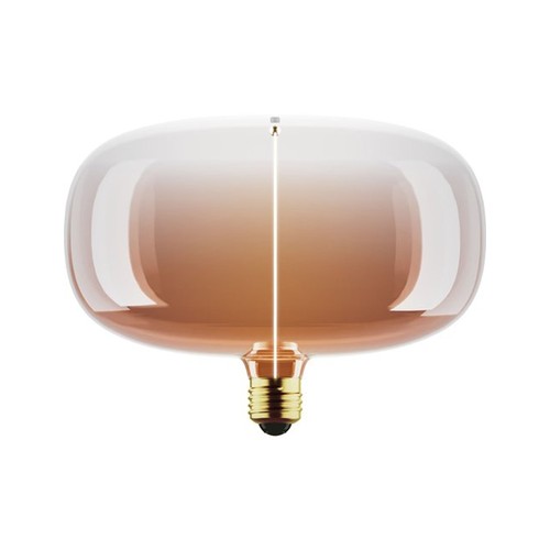 E27 4W dimmbare LED-Lampe - P215, Filament Flex Magnetic, 1800K, Tea brown, 120lm