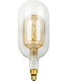 E27 4,9W dimmbare LED-Lampe - Filament Flex Double Tube, 38,5cm, 470lm, 2200K, Goldglas
