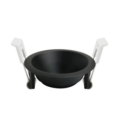 Deep-Deco Einbaustrahler-Ring - Schwarz Aluminium, für GU10/MR16