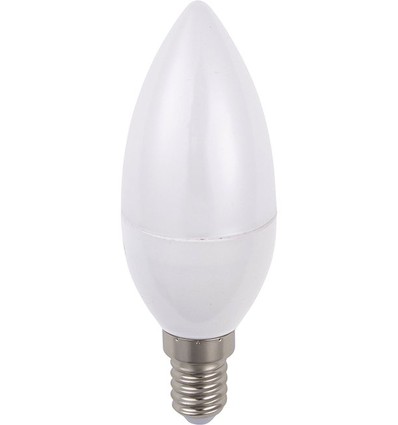 E14 3W LED Kerzenlampe, 100-240V - C37, Opalglas, 3000K, 270lm