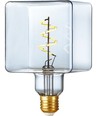 E27 4W dimmbare LED Ice Cube Lampe - C95, 2500K, Crystal, Filament Flex
