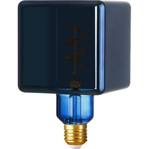 E27 4W dimmbare LED-Lampe - Ice Cube C95, Metallic Blue, 20lm, 3000K