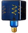 E27 4W dimmbare LED-Lampe - Ice Cube C95, Metallic Blue, 20lm, 3000K