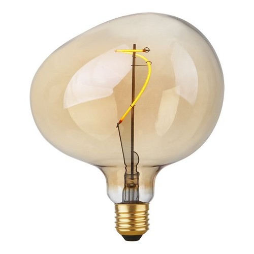 E27 4W dimmbare LED-Lampe - G150, Filament Flex Snoopy, 2200K, Goldglas