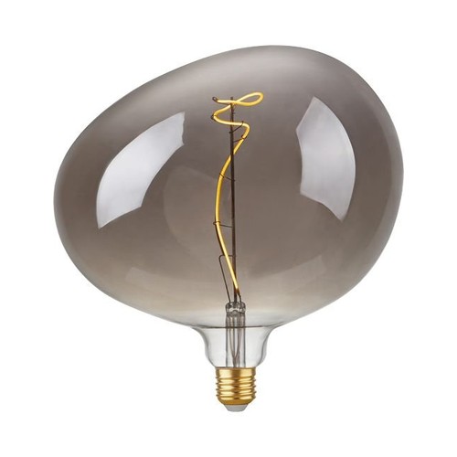 E27 4W dimmbare LED-Filament-Lampe - G220, Flex Snoopy, Smoke, 2200K, 130lm
