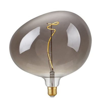 E27 4W dimmbare LED-Filament-Lampe - G220, Flex Snoopy, Smoke, 2200K, 130lm