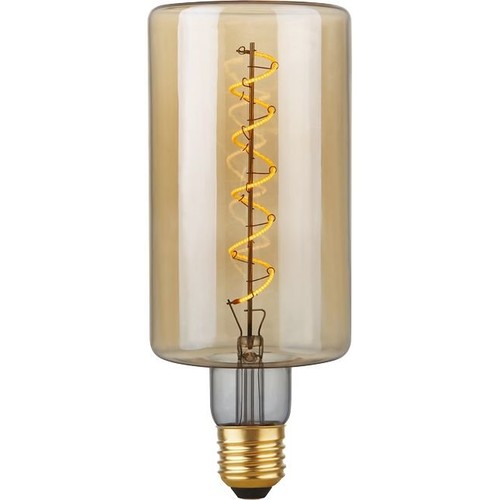 E27 4W dimmbare LED-Lampe - Filament Flex Bottle, 240lm, 2200K, Goldglas