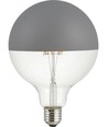 E27 6,5W dimmbare LED-Globelampe - G125, Kopfspiegel grau, 2500K, Filament