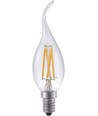 E14 4W dimmbare LED-Windstoßkerze - Filament, 320lm, C35, Klarglas, 2500K