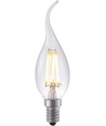 E14 4W dimmbare LED-Windstoßkerze - Filament, 320lm, C35, Klarglas, 2500K