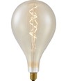 E27 6W dimmbare XXL Filament LED-Lampe - A165, Spiral, 2200K, Goldglas