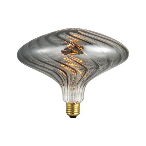 E27 4W XXL Flex Ufo Filamentlampe - 100lm, dimmbar, Rauchglas, 2200K